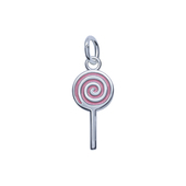 Lollipop Shaped Silver Charms CH-320-A